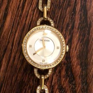 Swarovski gold watch -worn once